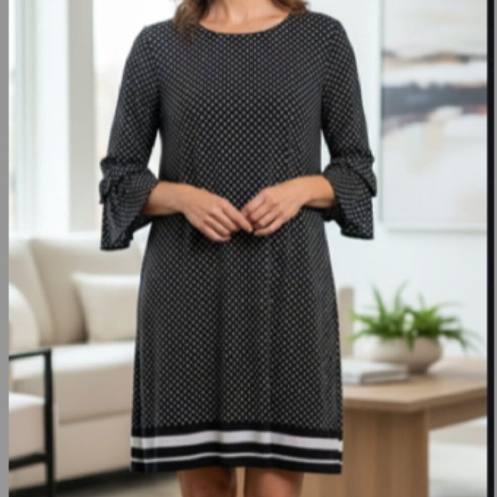 Michael Kors Black dress with 3/4 bell sleeve size XL